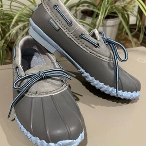 JBU Gray and Blue Rain & Snow Boots